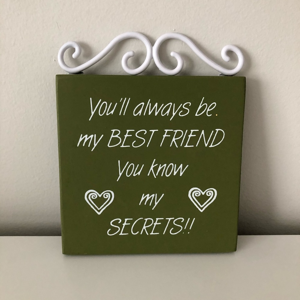 Best friends wall plaque